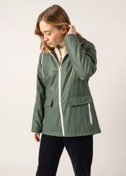 Saint James Shell Jackets & Raincoats*Ste Gabrielle hooded raincoat Vegetal