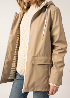 Saint James Shell Jackets & Raincoats*Ste Gabrielle hooded raincoat Naturel
