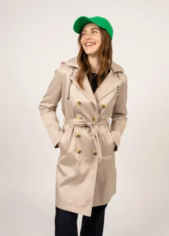 Saint James Coats & Peacoats*Ste Honorine hooded trenchcoat Plage
