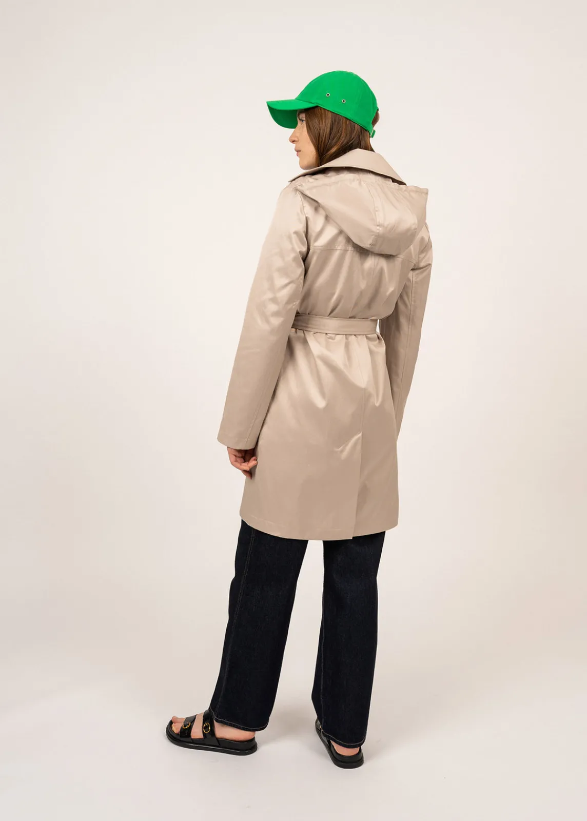 Saint James Coats & Peacoats*Ste Honorine hooded trenchcoat Plage