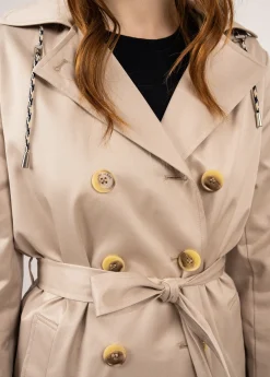 Saint James Coats & Peacoats*Ste Honorine hooded trenchcoat Plage