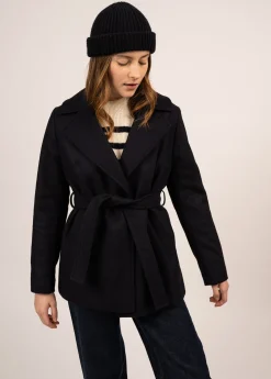 Saint James Coats & Peacoats*Ste Laury short coat Navy