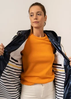 Saint James Shell Jackets & Raincoats*Ste Louna long raincoat Marine