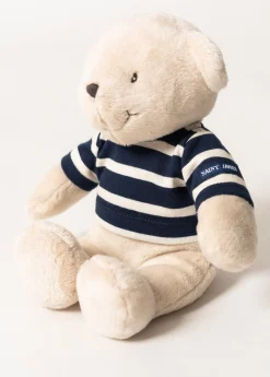 Saint James Soft Toys*Striped bear soft toy Beige