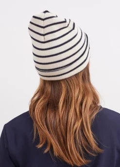 Saint James Hats & Beanies*Striped sailor hat Ecru/marine
