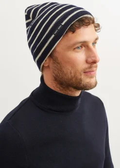 Saint James Accessories*Striped sailor hat Marine/ecru