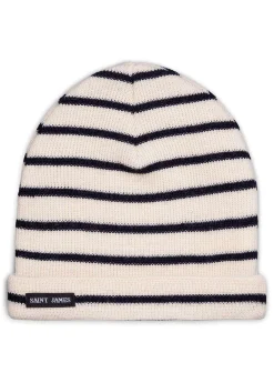 Saint James Hats & Beanies*Striped sailor hat for kids Ecru/marine
