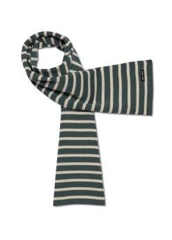 Saint James Scarves*Striped scarf Vegetal/ecru