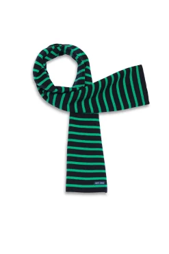 Saint James Scarves*Striped scarf Marine/trefle