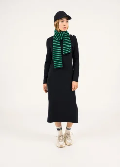 Saint James Scarves*Striped scarf Marine/trefle