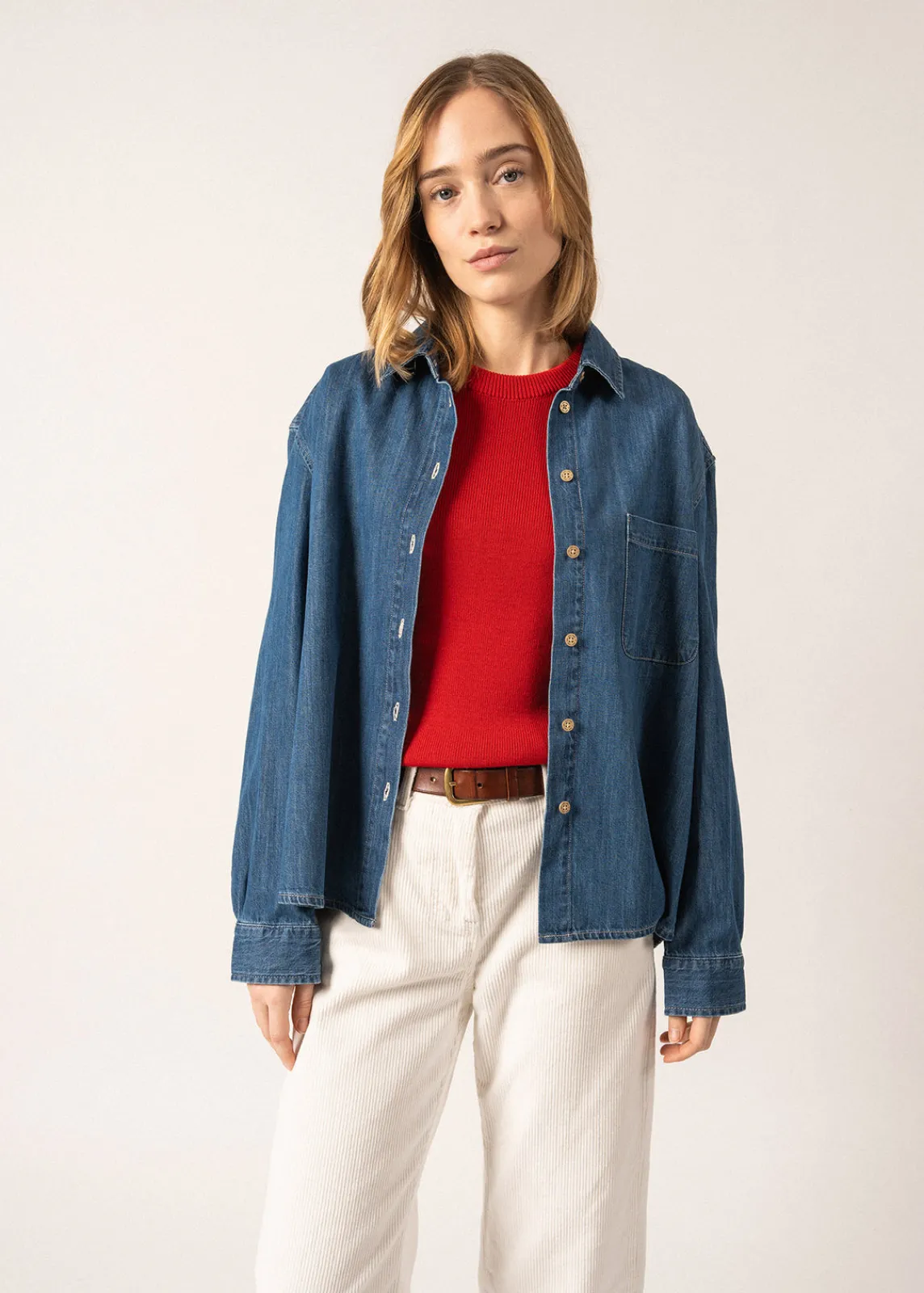 Saint James Shirts & Blouses*Téa Denim Shirt Cooperjean