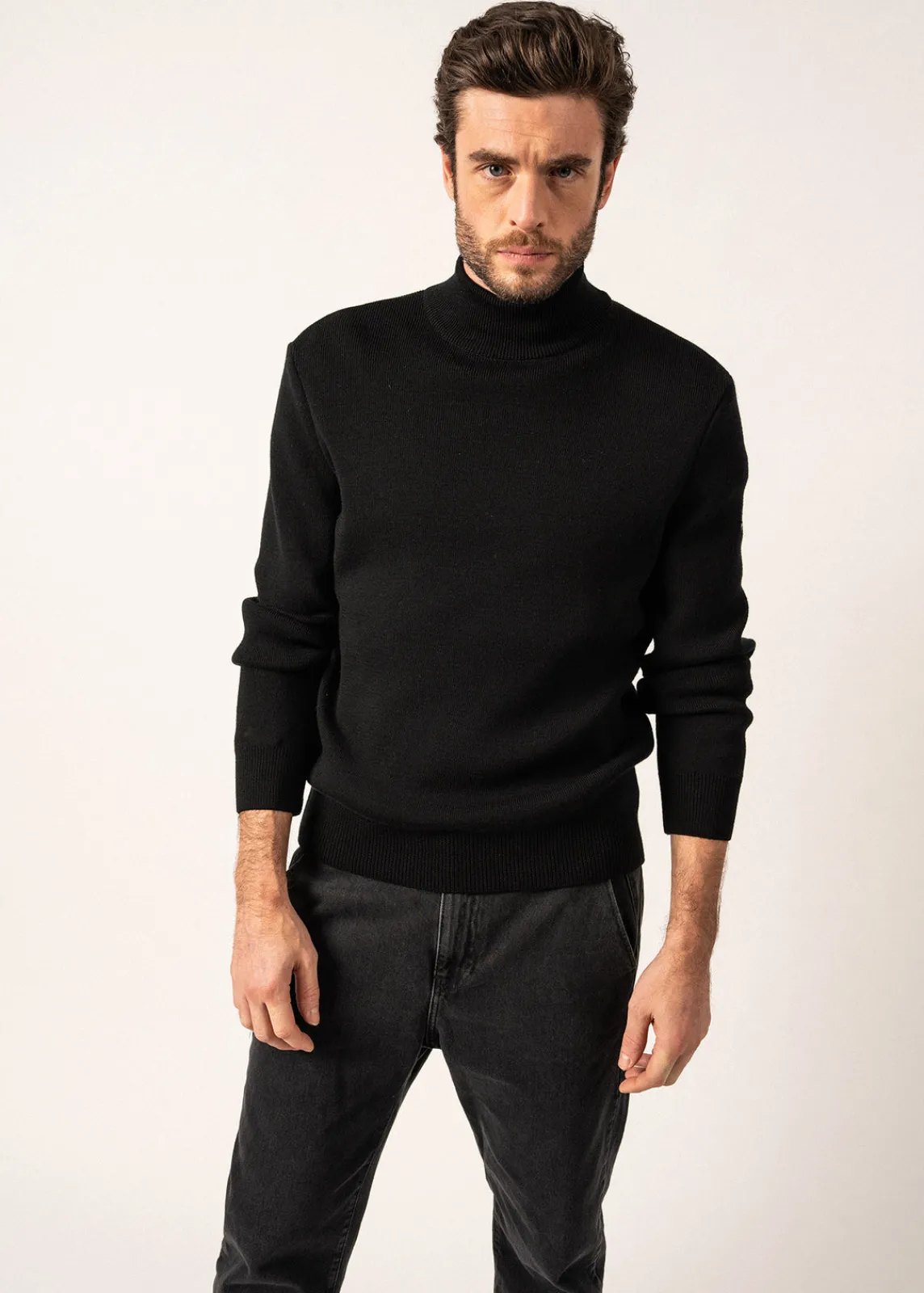 Saint James Jumpers & Cardigans*Tarbes high neck jumper Noir