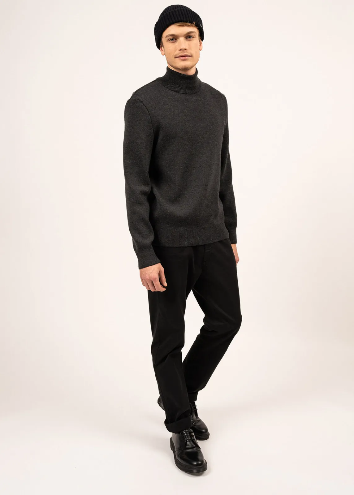 Saint James Jumpers & Cardigans*Tarbes high neck jumper Anthracite