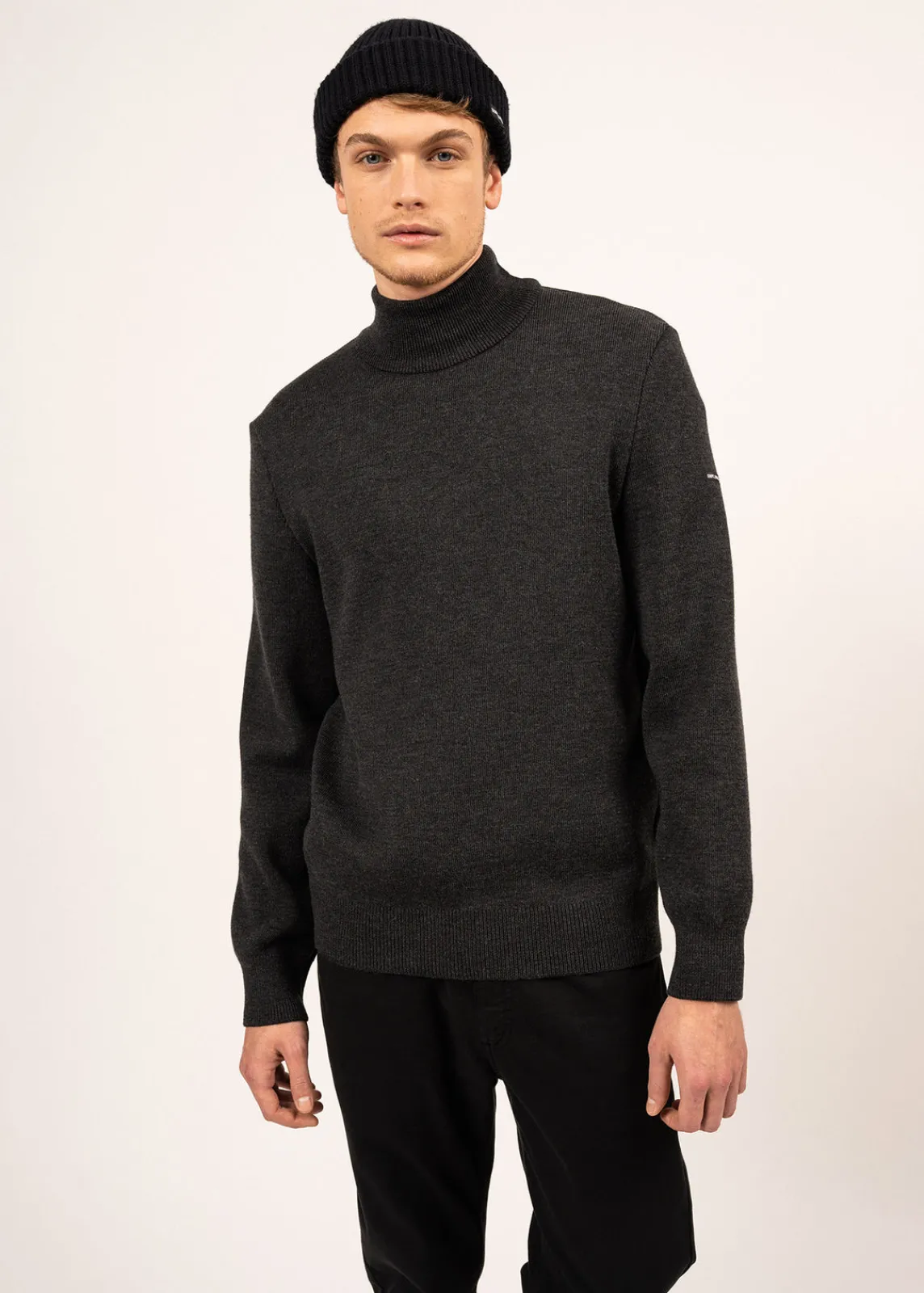 Saint James Jumpers & Cardigans*Tarbes high neck jumper Anthracite