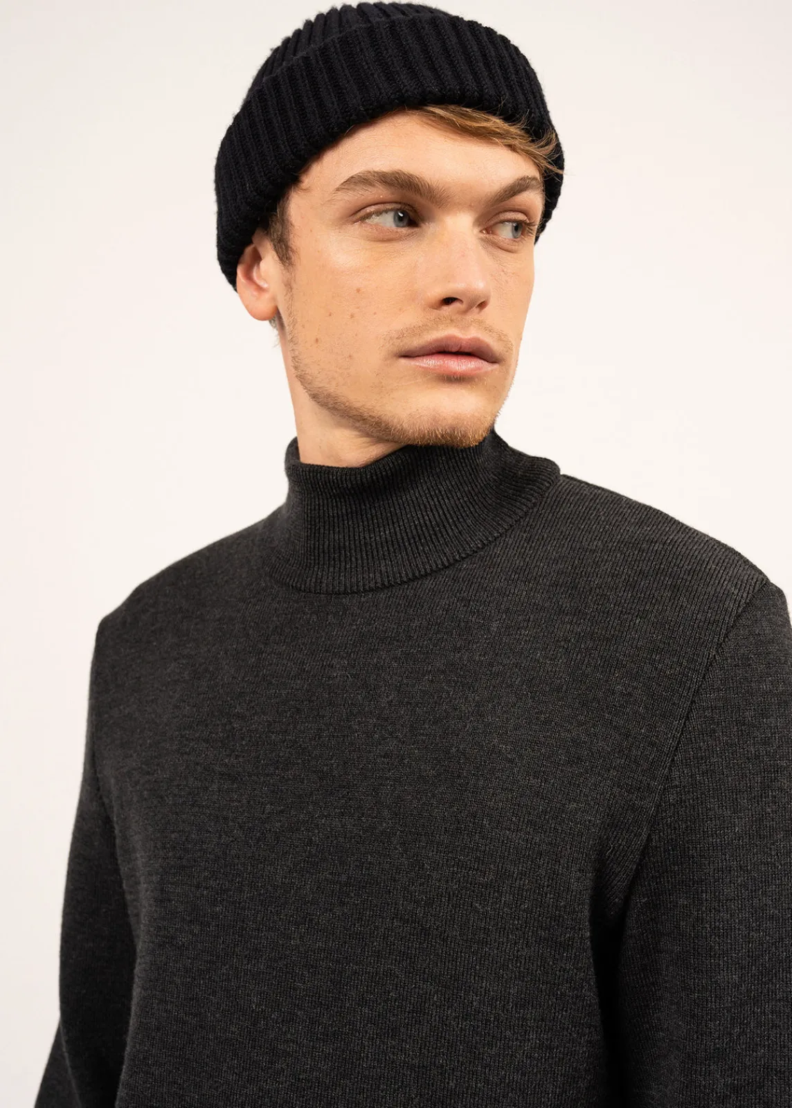 Saint James Jumpers & Cardigans*Tarbes high neck jumper Anthracite