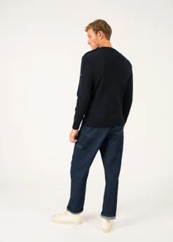 Saint James Sailor Jumpers|Sailor Jumpers*Terre-Mer sailor jumper Navy/medoc
