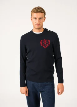 Saint James Sailor Jumpers|Sailor Jumpers*Terre-Mer sailor jumper Navy/medoc