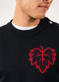 Saint James Sailor Jumpers|Sailor Jumpers*Terre-Mer sailor jumper Navy/medoc