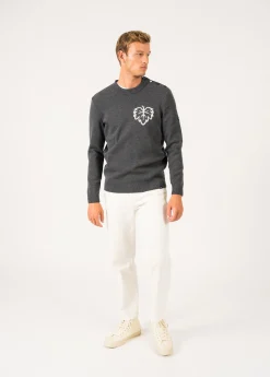 Saint James Sailor Jumpers|Sailor Jumpers*Terre-Mer sailor jumper Grisfonce/blanc