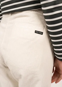 Saint James Trousers & Shorts*Tess Velvet Trousers Blancd'hiver