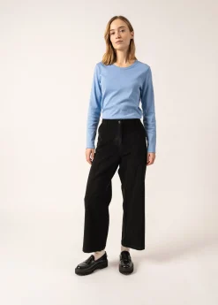 Saint James Trousers & Shorts*Tess Velvet Trousers Noir