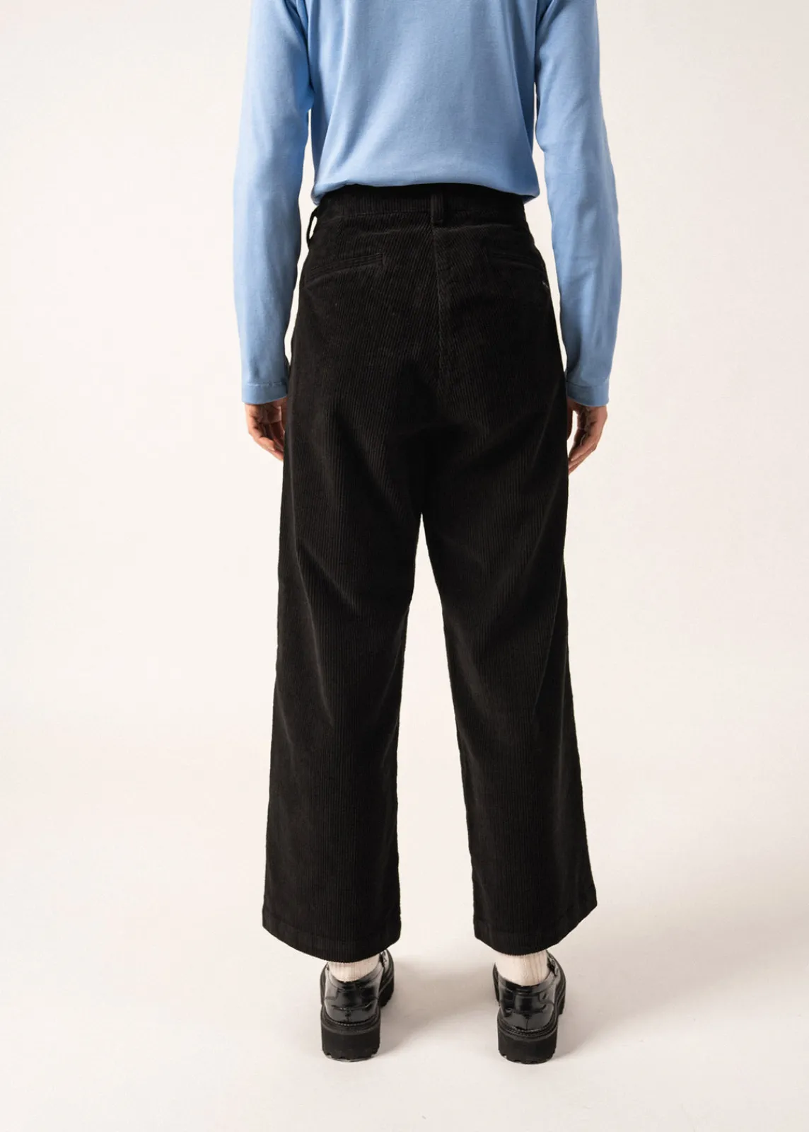 Saint James Trousers & Shorts*Tess Velvet Trousers Noir