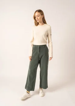 Saint James Trousers & Shorts*Tess Velvet Trousers Vegetal