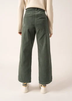 Saint James Trousers & Shorts*Tess Velvet Trousers Vegetal