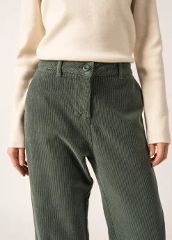 Saint James Trousers & Shorts*Tess Velvet Trousers Vegetal