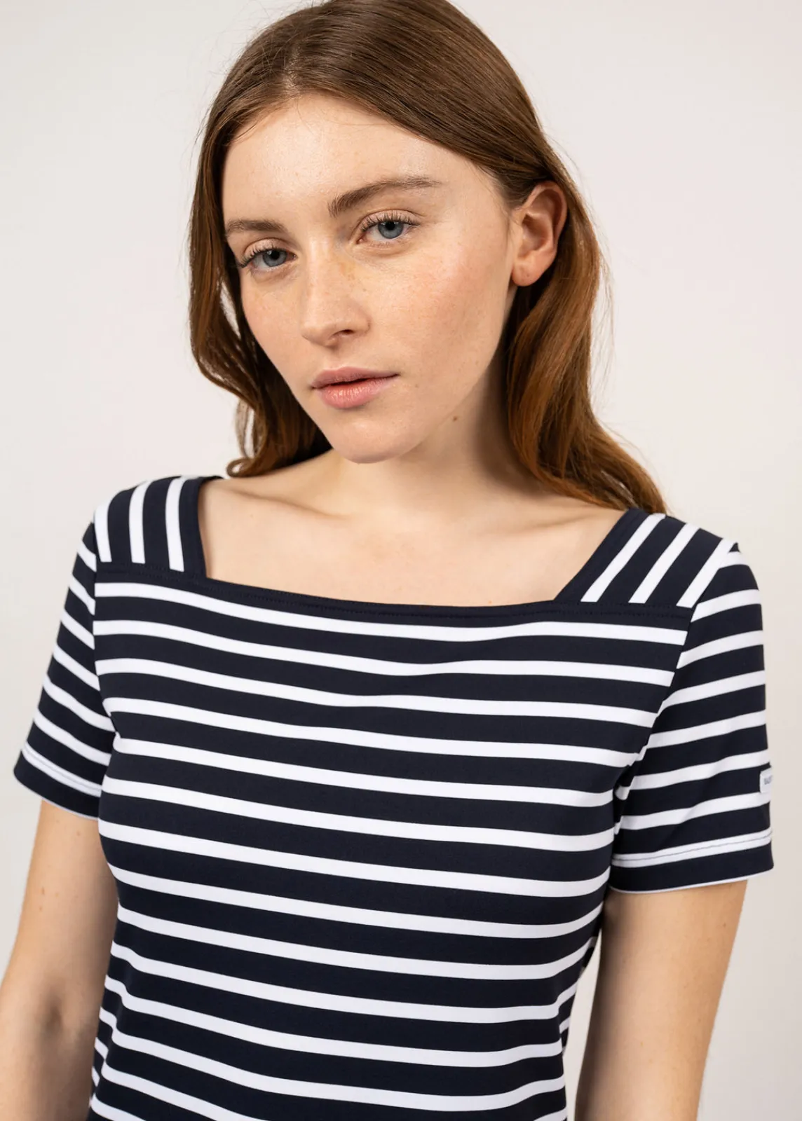 Saint James Dresses & Skirts*Tolède anti-UV striped dress Navy/neige