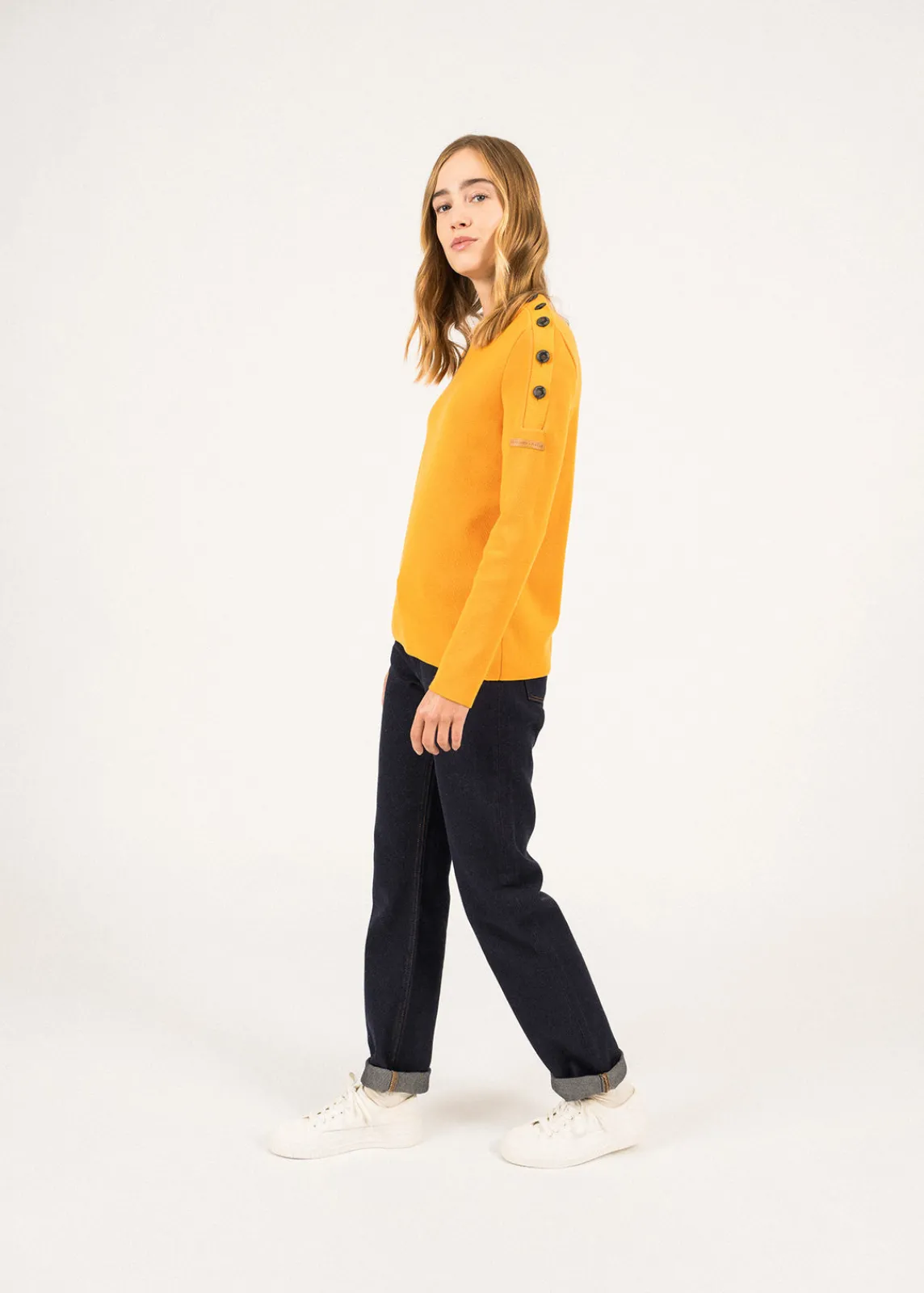 Saint James Jumpers, Cardigans, Jackets*Transmission sailor jumper in Merino wool Marine