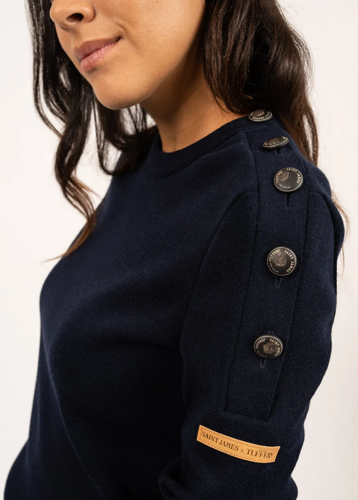 Saint James Jumpers, Cardigans, Jackets*Transmission sailor jumper in Merino wool Marine