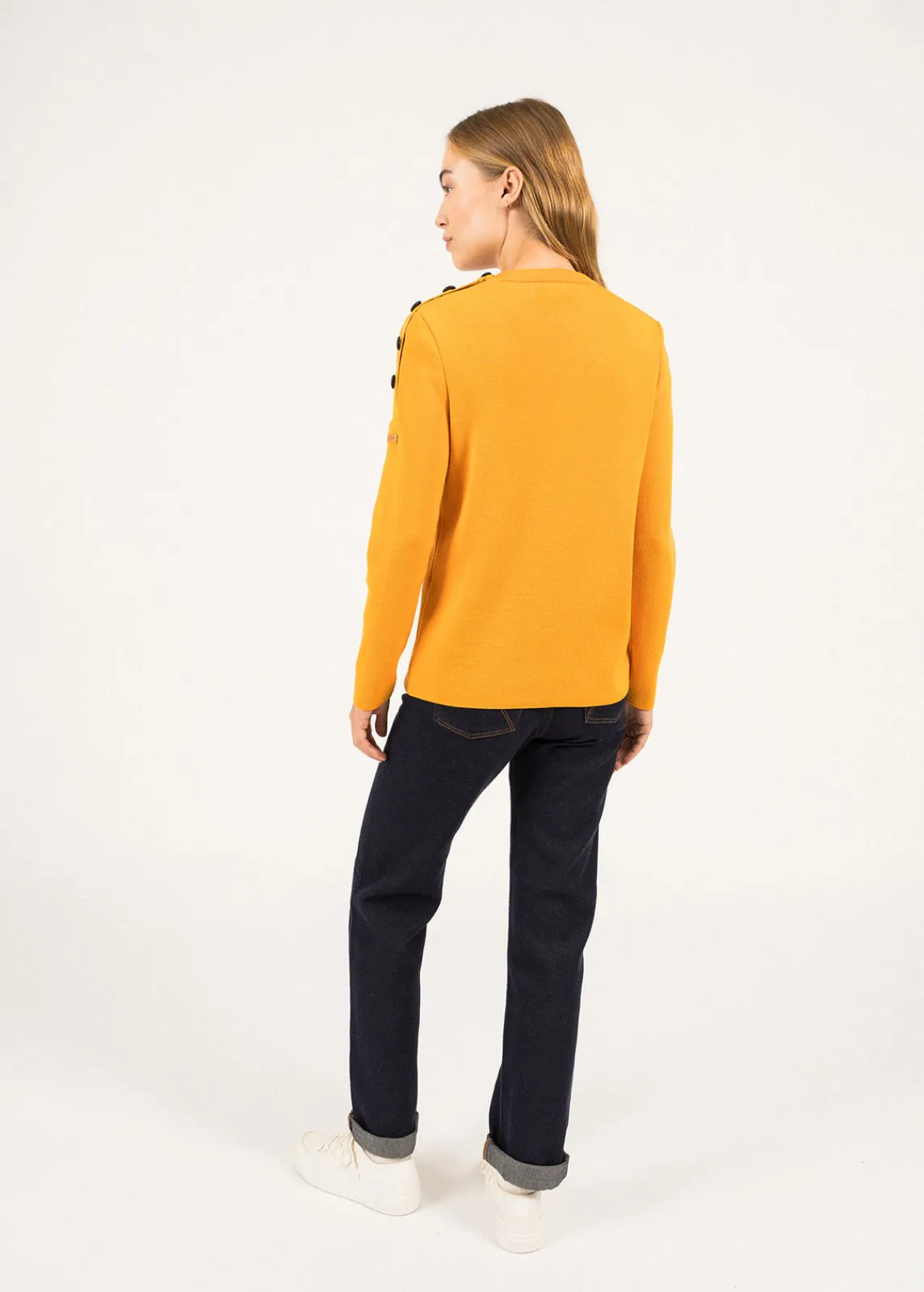 Saint James Jumpers, Cardigans, Jackets*Transmission sailor jumper in Merino wool Marine