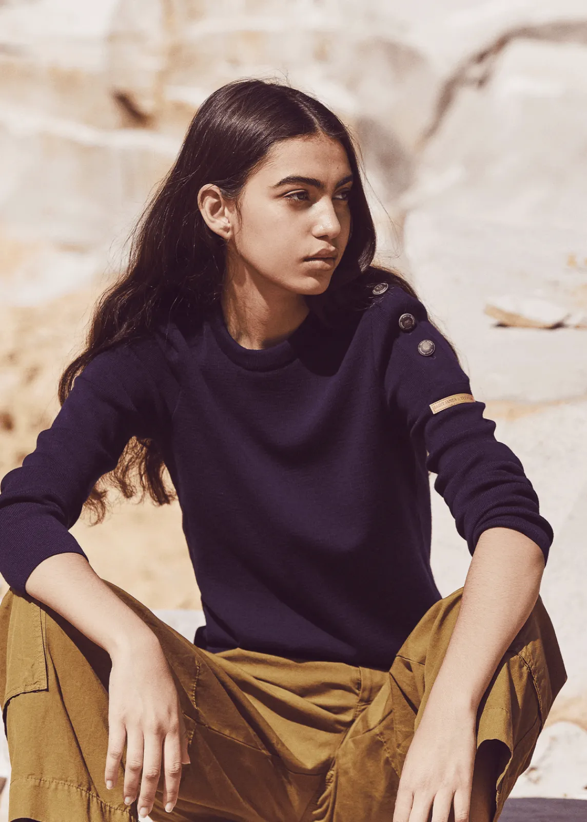Saint James Sailor Jumpers|Sailor Jumpers*Transmission sailor jumper in Merino wool Marine