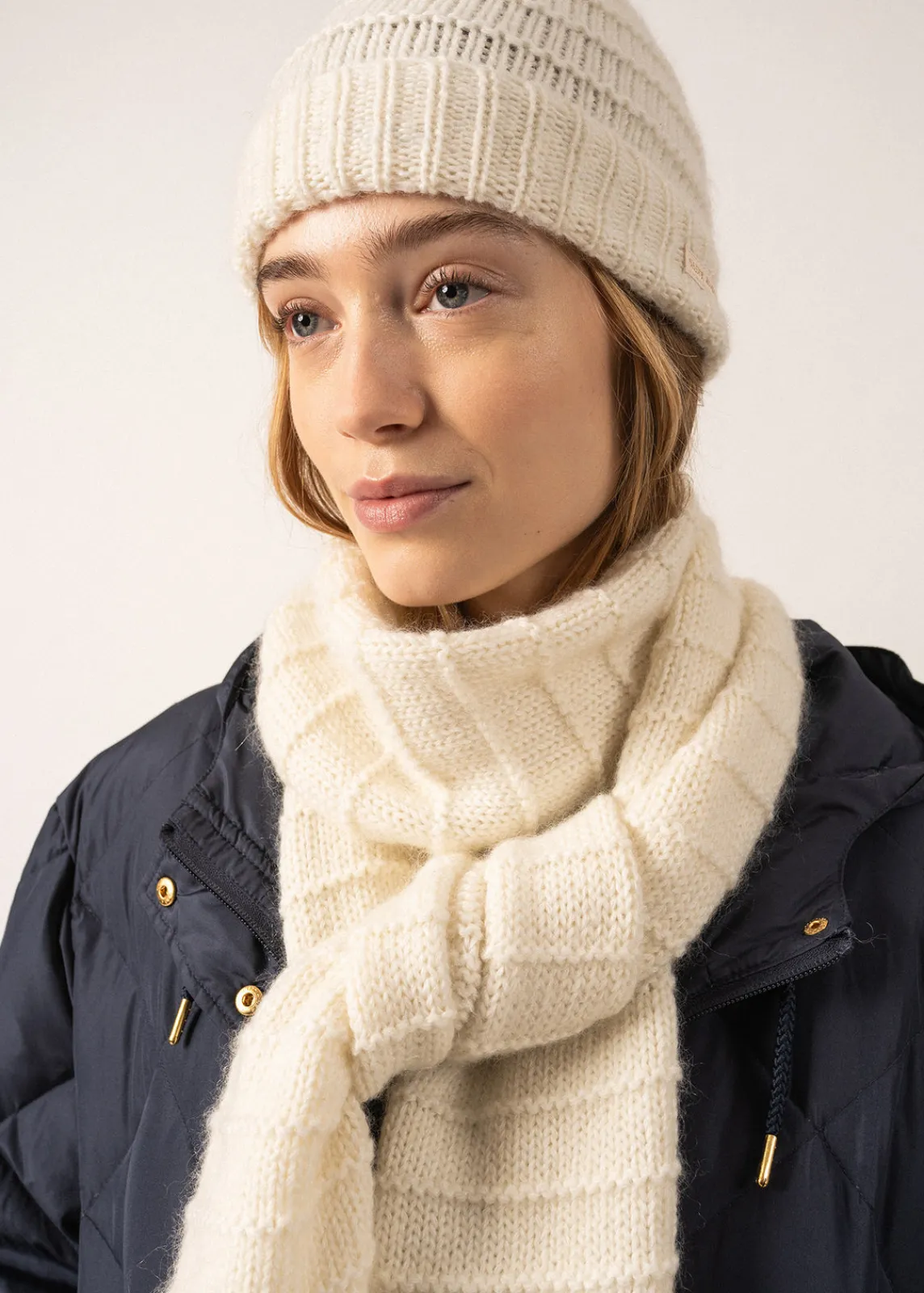 Saint James Hats & Beanies*Valais Mohair Beanie Blancd'hiver
