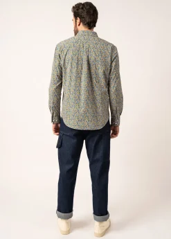 Saint James Shirts*Veli Floral Patterned Shirt Ambre/gitane