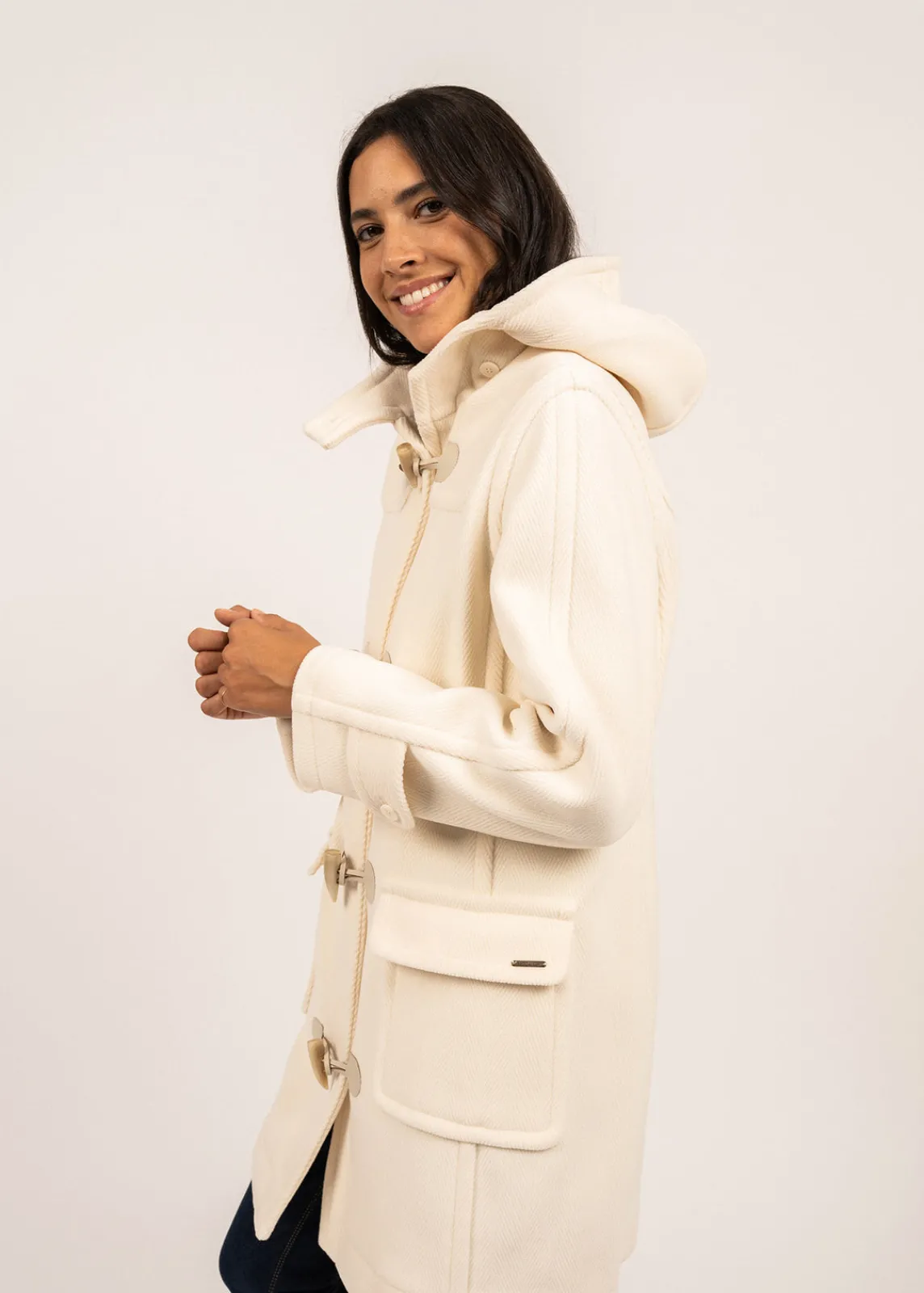 Saint James Coats & Peacoats*Venus classic duffle-coat Blancd'hiver