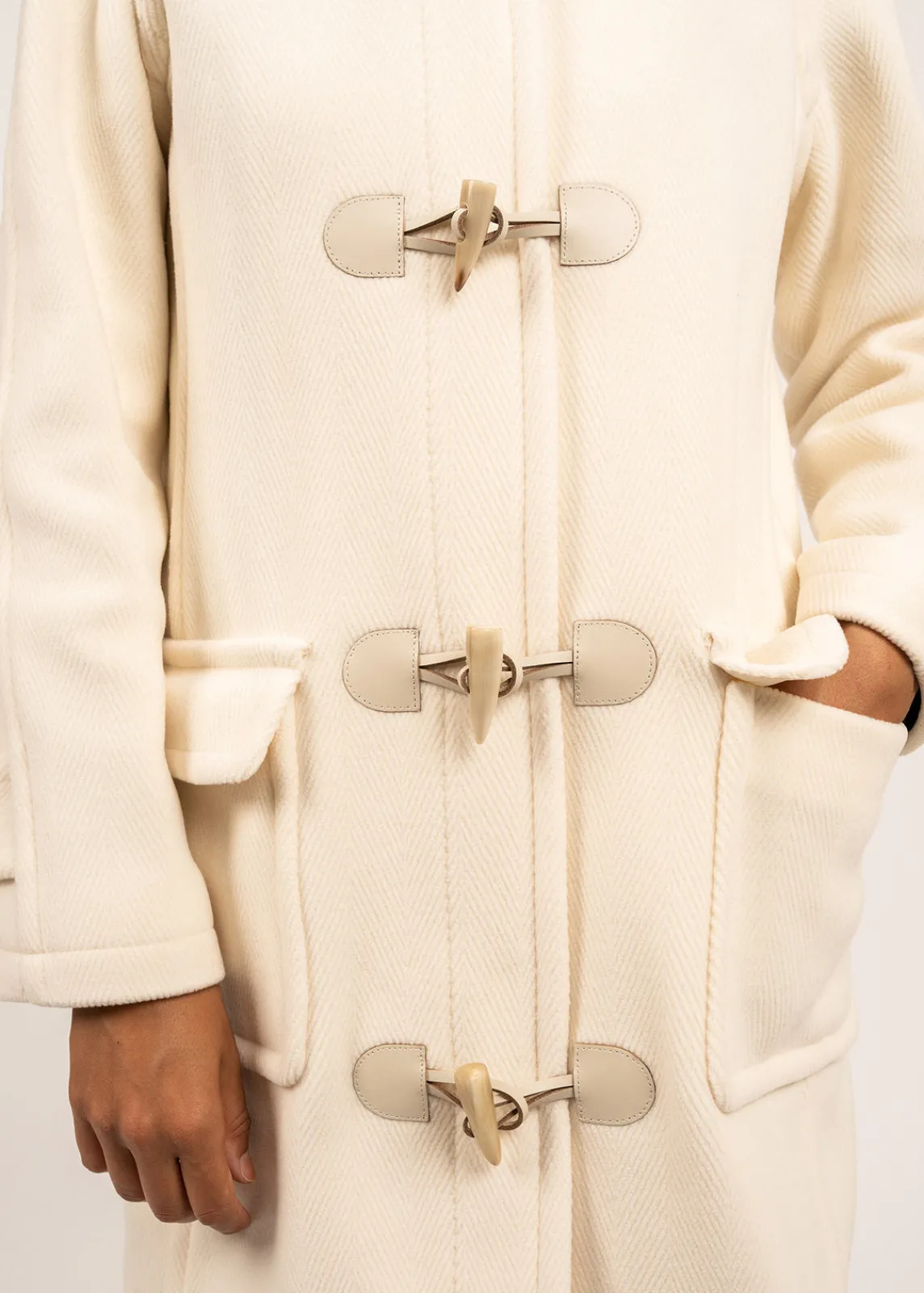 Saint James Coats & Peacoats*Venus classic duffle-coat Blancd'hiver