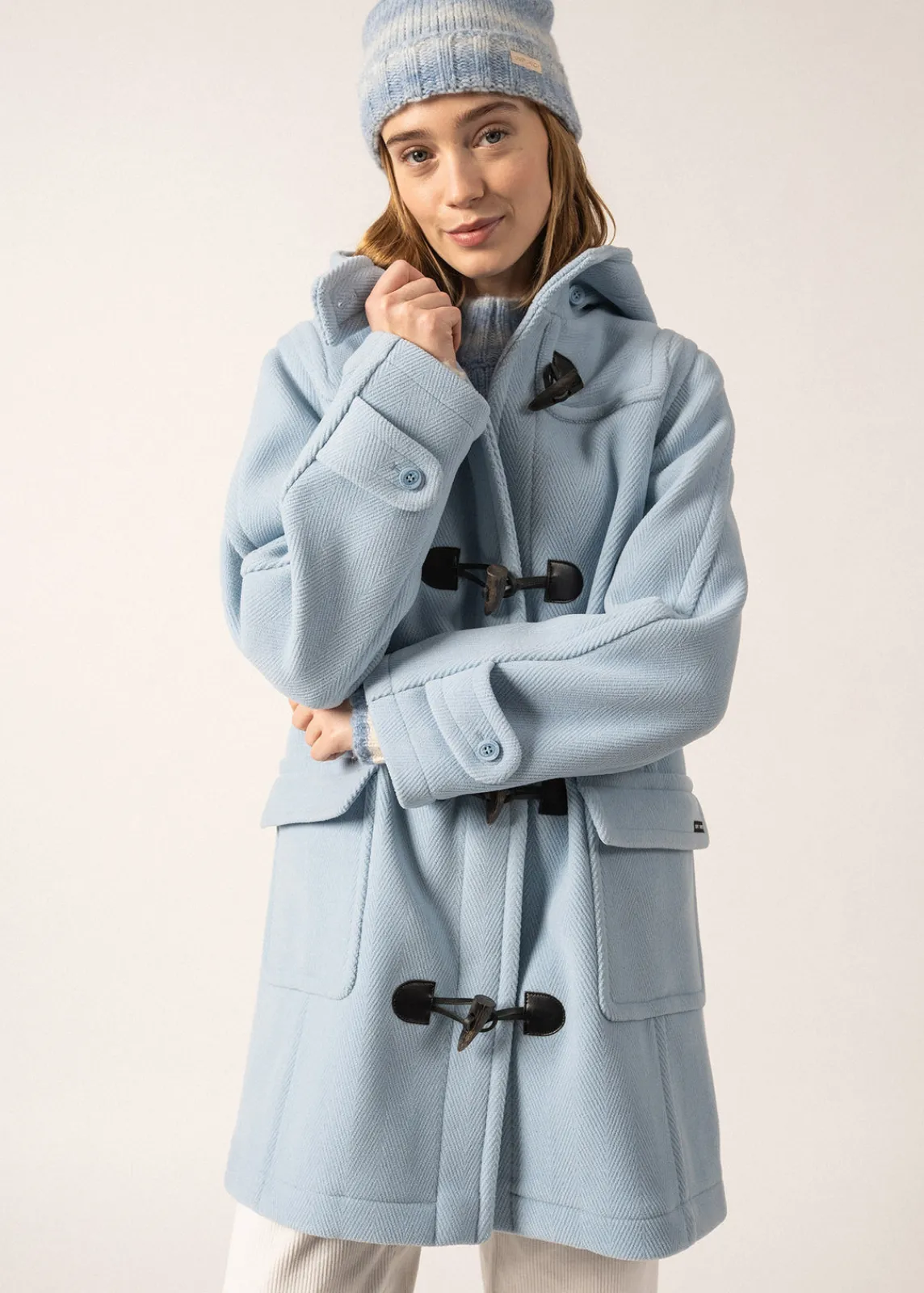 Saint James Coats & Peacoats*Venus classic duffle-coat Ciel