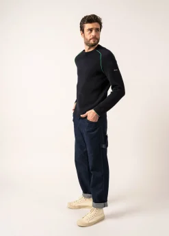 Saint James Jumpers & Cardigans*Vizile Wool Jumper Navy/trefle