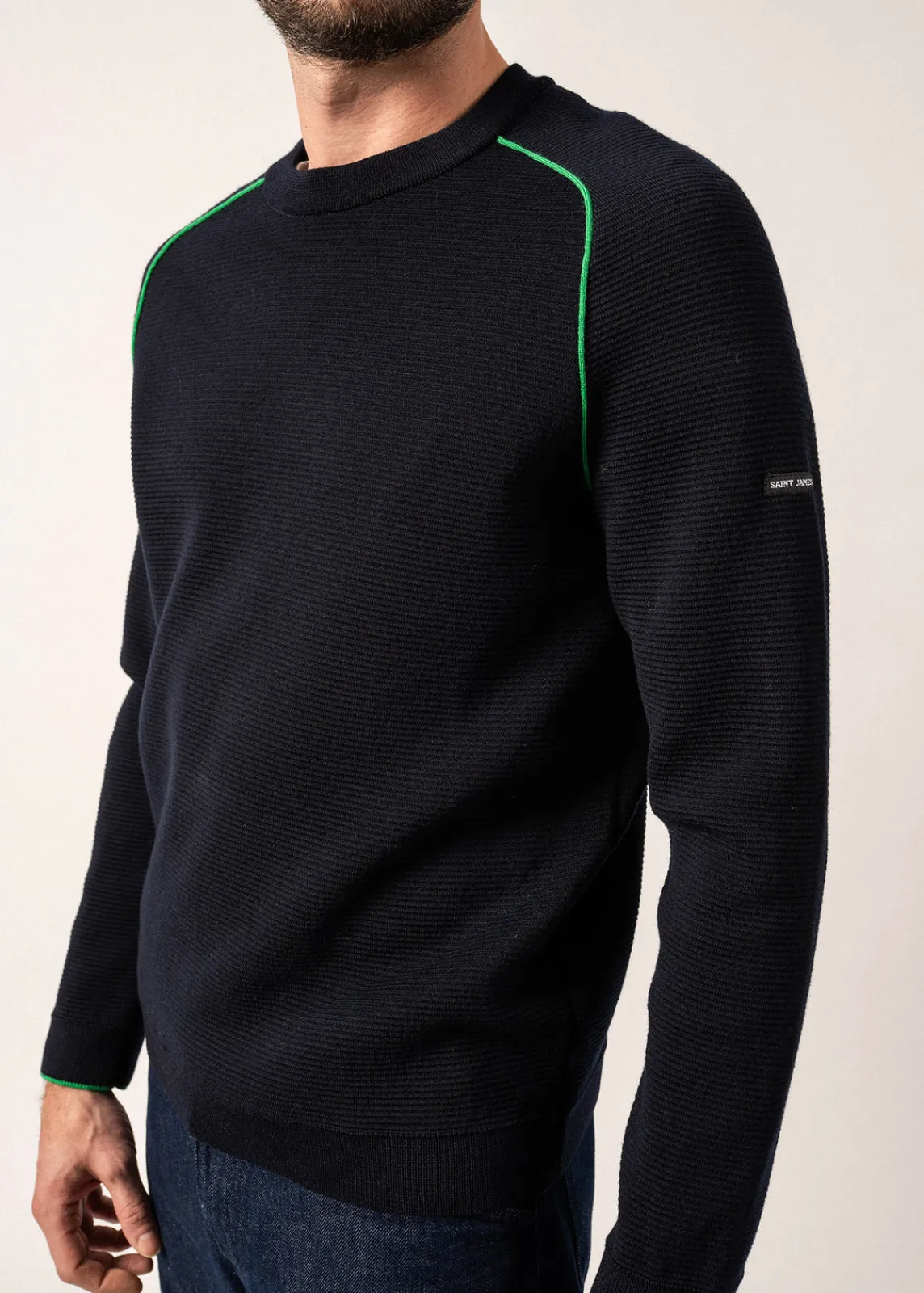 Saint James Jumpers & Cardigans*Vizile Wool Jumper Navy/trefle