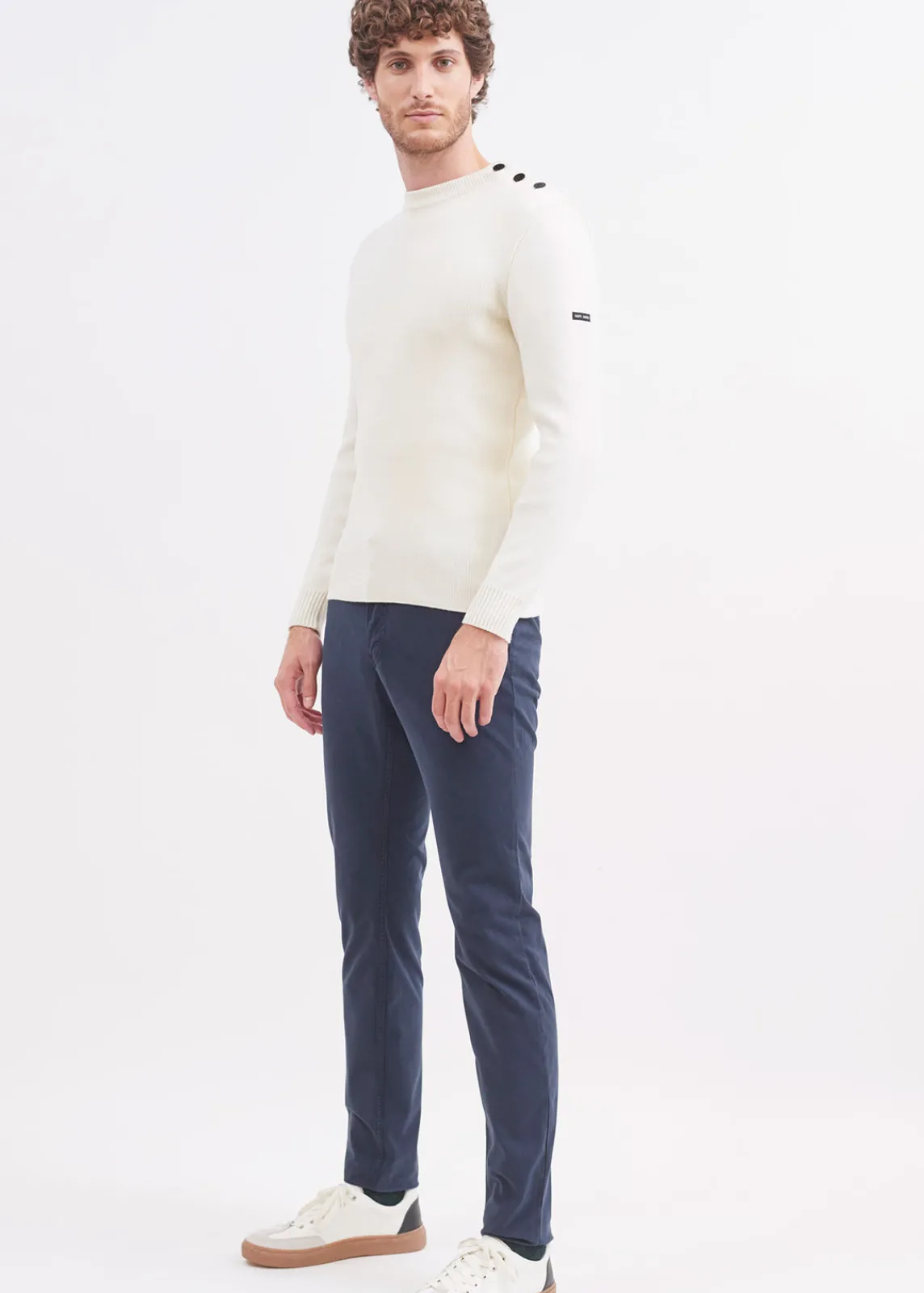 Saint James Trousers & Shorts*Voile Hiver chino pants Amiral