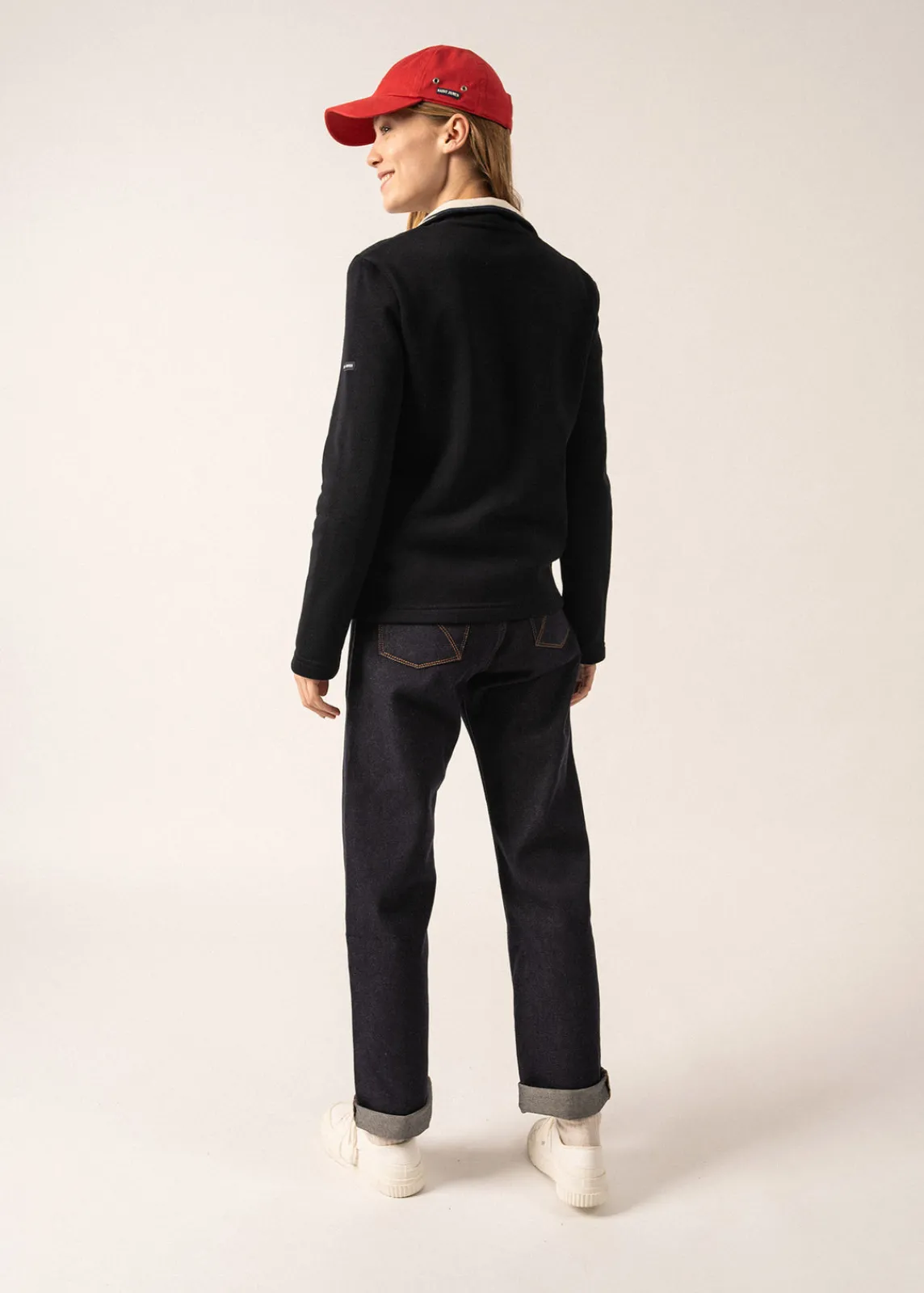 Saint James Jumpers, Cardigans, Jackets*Voiron Zip-up Cardigan Navy