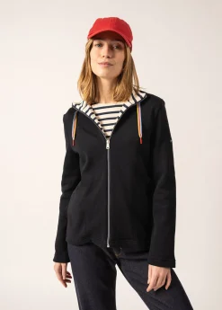 Saint James Jumpers, Cardigans, Jackets*Voiron Zip-up Cardigan Navy