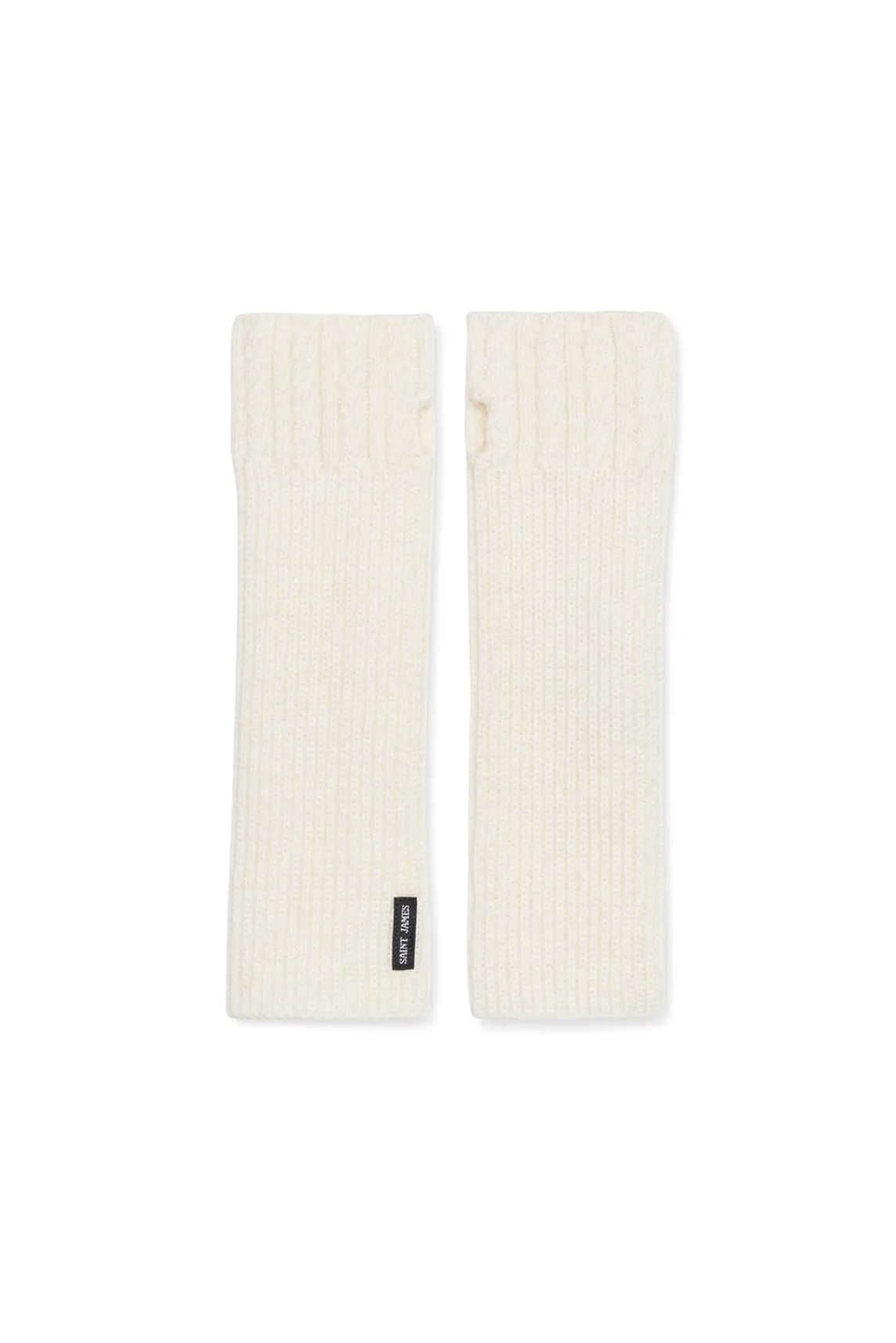 Saint James Scarves*Wool Mittens Blancd'hiver