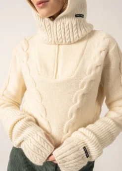 Saint James Accessories*Wool Mittens Blancd'hiver