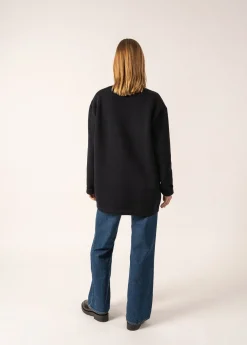 Saint James Jumpers, Cardigans, Jackets*Yachting Réédit Wool Cardigan Navy