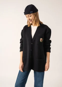Saint James Jumpers & Cardigans*Yachting Réédit Wool Cardigan Navy