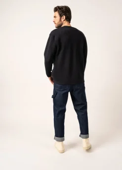 Saint James Jumpers & Cardigans*Yachting Réédit Wool Cardigan Navy