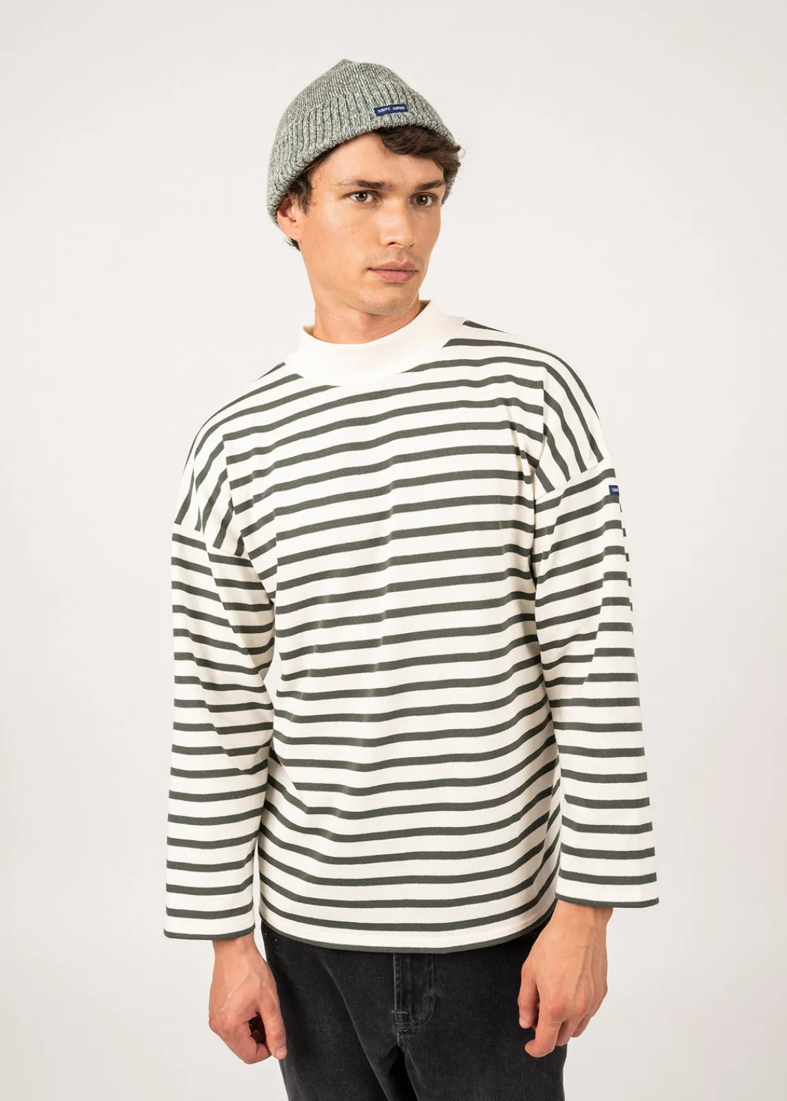 Saint James Hats & Beanies*Yvetot wool hat Vegetal/ecru
